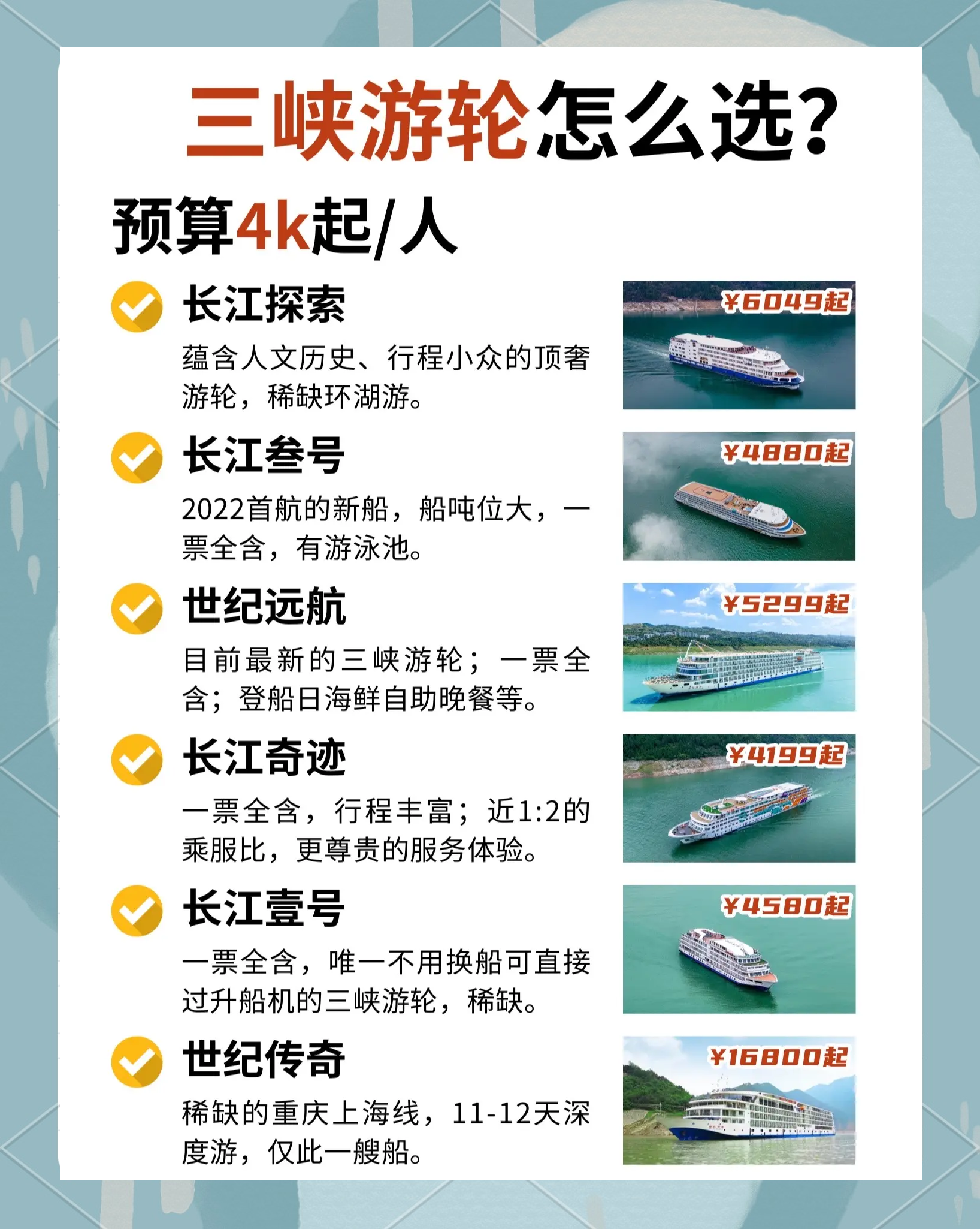 三峡游轮船票价格.三峡游轮多少钱一张票?-第2张图片